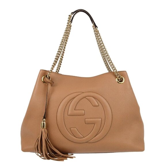 Gucci Beige Soho Tote Handbag 536196 203998 XX07941 - Picture 1 of 9